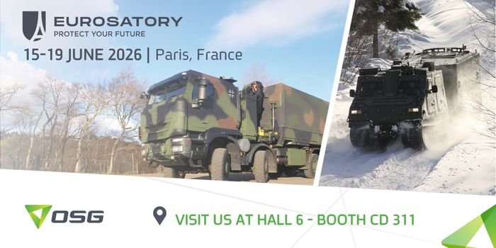 OSG transparent armor systems displayed at Eurosatory defense exhibition, Paris 2026